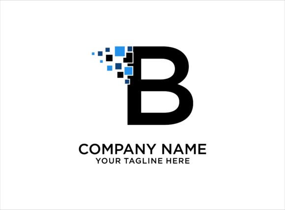 Letter B Digital Logo Design Template Guide