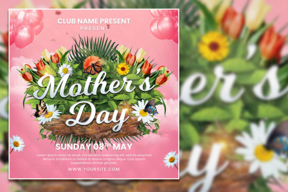 Modern Mother's Day Social Media Post and Editable Flyer Templates: Create Professional Campaigns in Minutes