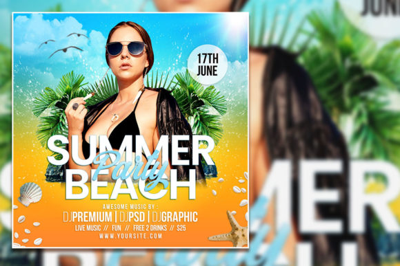 Summer Beach Party Social Media Post: Why Editable Templates Are Your Secret Marketing Weapon